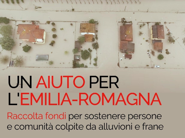Raccolta fondi a sostegno delle popolazioni e dei Comuni dell'Emilia Romagna