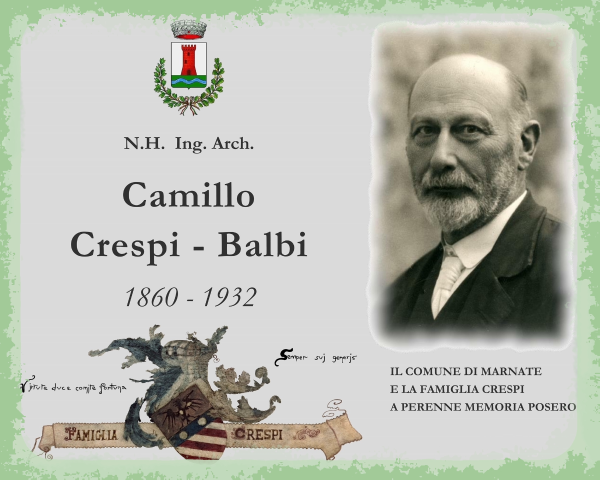 Inaugurazione targa Ing. Arch. Camillo Crespi Balbi - Visita guidata 